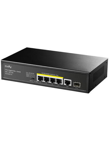 Cudy Gs1005Pts1 Łącza Sieciowe Gigabit Ethernet (10/100/1000) Obsługa Poe Czarny