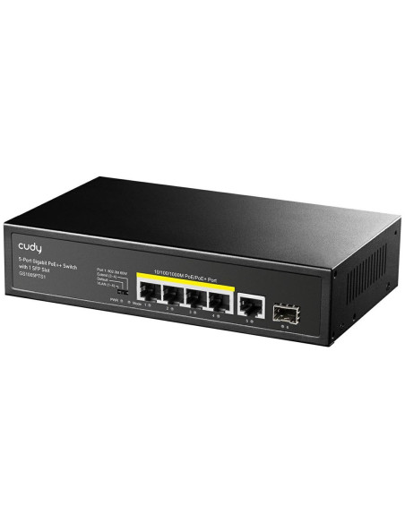 Cudy Gs1005Pts1 Łącza Sieciowe Gigabit Ethernet (10/100/1000) Obsługa Poe Czarny