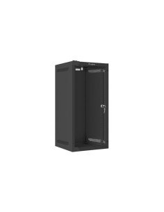 Szafa Instalacyjna Rack Wisząca 10" 12U 280X310 Czarna Drzwi Szklane Lanberg (Flat Pack)