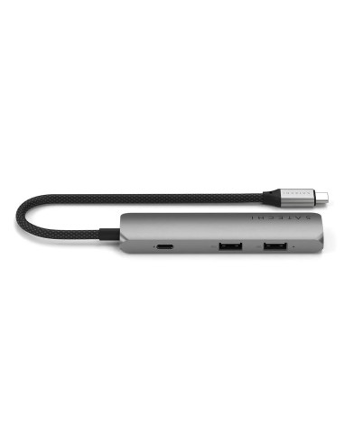 Aluminiowy Adapter Do Urządzeń Mobilnych Usb-C Satechi 4-In-1 Usb-C Slim Multiport Adapter 4K (Space Gray)