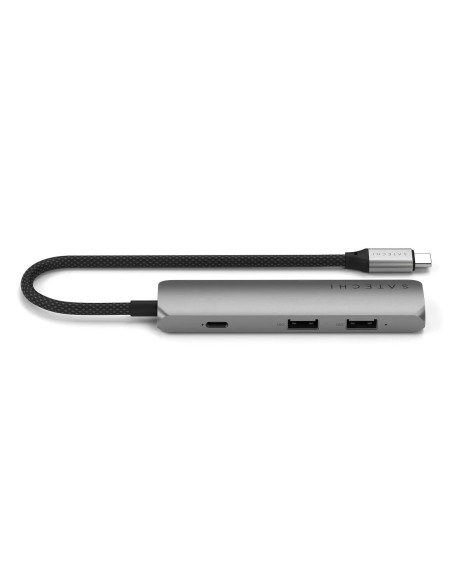 Aluminiowy Adapter Do Urządzeń Mobilnych Usb-C Satechi 4-In-1 Usb-C Slim Multiport Adapter 4K (Space Gray)