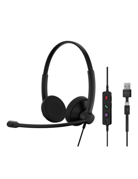 Zestaw Słuchawkowy Epos Impact 100 Uc Stereo Usb-C+A Headset - Stereo (1001420)