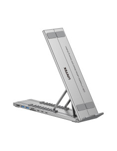 Unitek Podstawka Pod Laptop Regulowana + Hub Usb-C/A, Hdmi 2.0, Pd 100W 2