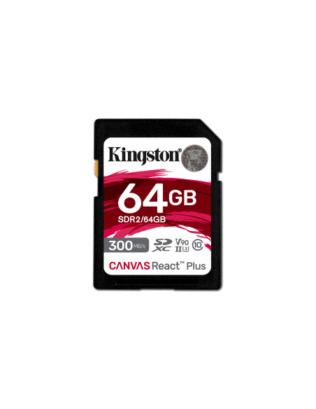 Kingston Technology Canvas React Plus 64 Gb Sd Uhs-Ii Klasa 10
