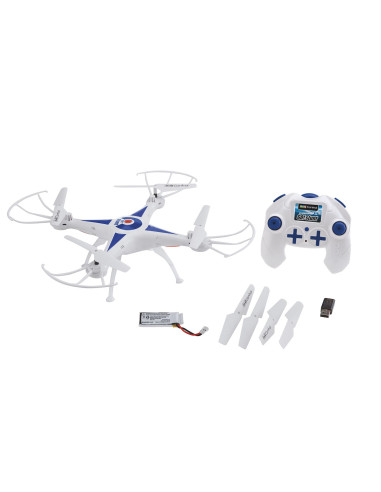 Revell Go! Stunt 4 Wirn. Quadcopter 380 Mah Niebieski, Biały