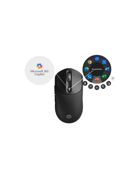 Mysz Hp 700 Rechargeable  Mouse Black Bezprzewodowa Z Akumulatorem Czarna Az7B0Aa