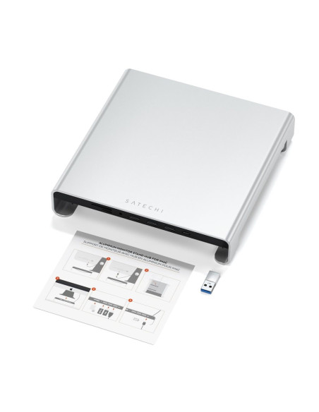 Podstawka Na Monitor Satechi Aluminium W Kolorze Srebrnym