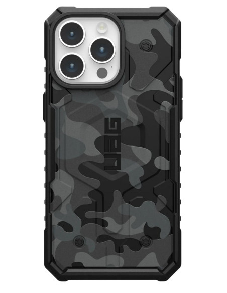Urban Armor Gear 114303114061 Pokrowiec Na Telefon Komórkowy 17 Cm (6.7") Czarny, Kamuflaż, Szary
