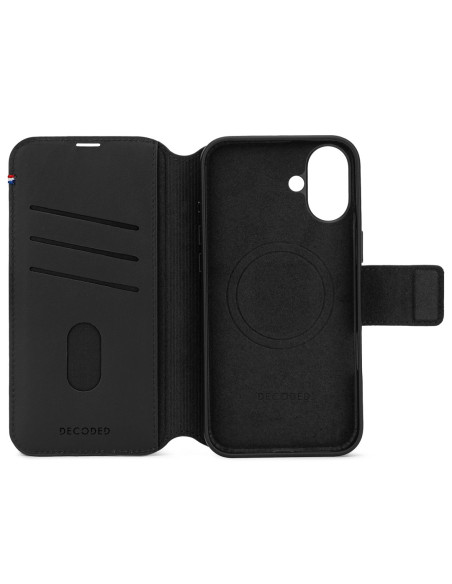 Skórzana Obudowa Ochronna Do Iphone 16 Plus Kompatybilna Z Magsafe (Black)