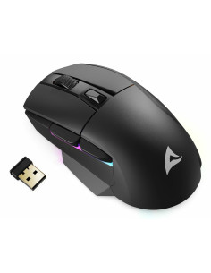 Mysz Optyczna Rgb Skiller Sgm50W Czarna + Stacja 2