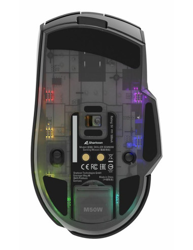 Mysz Optyczna Rgb Skiller Sgm50W Czarna + Stacja