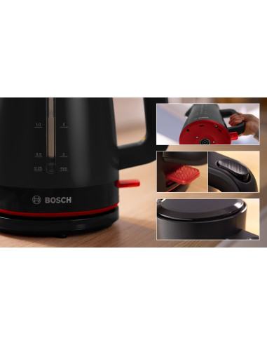 Bosch Tat3M124 Toster 2 Kaw. 950 W Czerwony