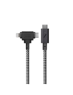 Kabel Native Union Belt Cable Duo Pro 240W Usb-C - Usb-C / Lightning, 2,4 M (Zebra) 2