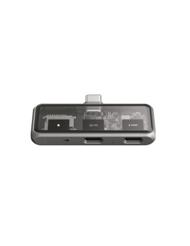 Satechi Usb-C Pd Mobile Xr Hub I Czytnik Kart Microsd Gwiezdny Szary