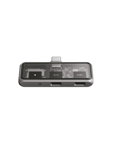Satechi Usb-C Pd Mobile Xr Hub I Czytnik Kart Microsd Gwiezdny Szary
