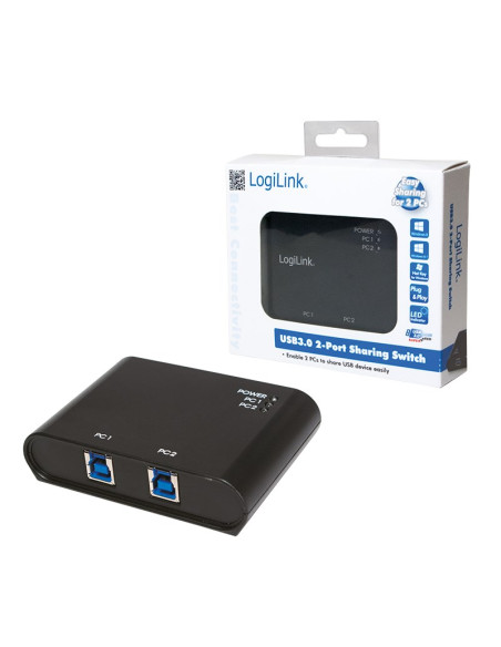 Logilink Ua0216 Huby I Koncentratory Usb 3.2 Gen 1 (3.1 Gen 1) Type-B 5000 Mbit/S Czarny