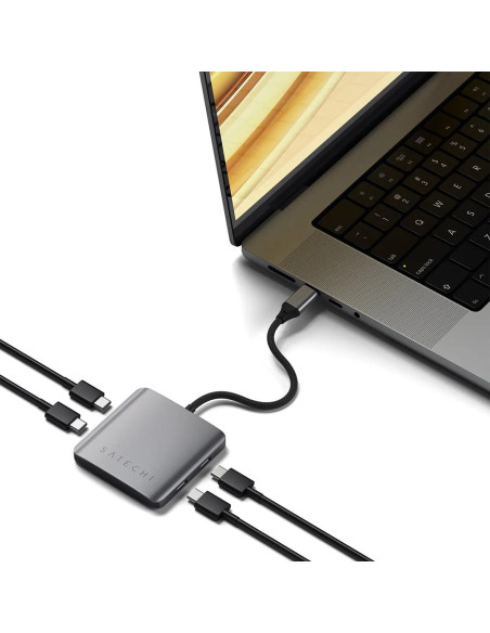 Satechi - Hub - Z Power Delivery - 4 X Usb-C 3.2 Gen 2 - Komputer Stacjonarny