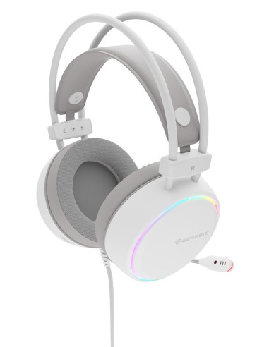 Słuchawki/Zestaw Słuchawkowy Genesis Nsg-2308 Przewodowa Opaska Na Głowę Gaming Usb Typu-A Biały