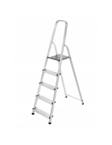 Awtools Drabina Aluminiowa Wolnostojąca 5 Stopni Do 125 Kg
