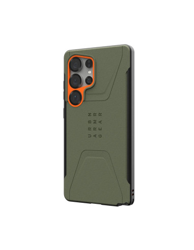 Uag Civilian Pro - Obudowa Samsung Galaxy S25 Ultra 5G Z Modułem Magnetycznym (Oliwkowy/Pomarańczowy)