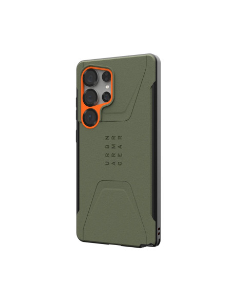 Uag Civilian Pro - Obudowa Samsung Galaxy S25 Ultra 5G Z Modułem Magnetycznym (Oliwkowy/Pomarańczowy)