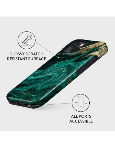 Burga Tough Magsafe - Obudowa Ochronna Do Iphone 15 Kompatybilna Z Magsafe (Emerald Pool)