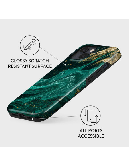 Burga Tough Magsafe - Obudowa Ochronna Do Iphone 15 Kompatybilna Z Magsafe (Emerald Pool)