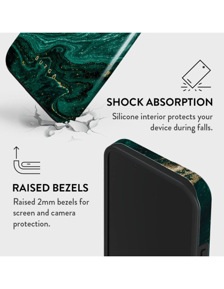 Burga Tough Magsafe - Obudowa Ochronna Do Iphone 15 Kompatybilna Z Magsafe (Emerald Pool)
