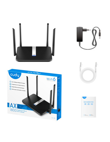 Router Cudy X6 Lan Gigabit Ax1800 Wifi 6 Mesh