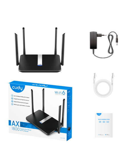 Router Cudy X6 Lan Gigabit Ax1800 Wifi 6 Mesh