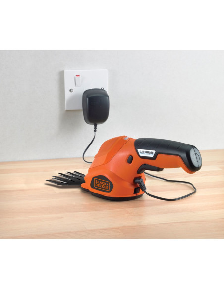 Black & Decker Gsl200 Akumulatorowe Nożyce Do Trawy 8 Cm Czarny, Pomarańczowy Lit 3,6 V