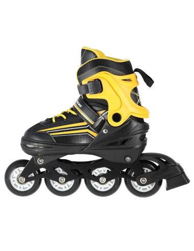 Łyżworolki Nils Extreme Nh18190 2W1 Czarno-Pomarańczowe Rozm. L (39-43) Z Wymienną Płozą Hokejową