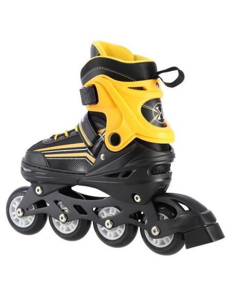 Łyżworolki Nils Extreme Nh18190 2W1 Czarno-Pomarańczowe Rozm. M (34-38) Z Wymienną Płozą Hokejową