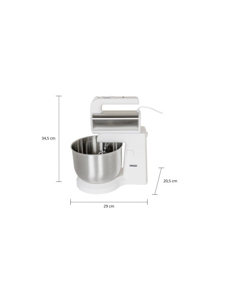 Unold Blender Ręczny Z Misą Miksującą Hannah Biały Srebrny (78720)