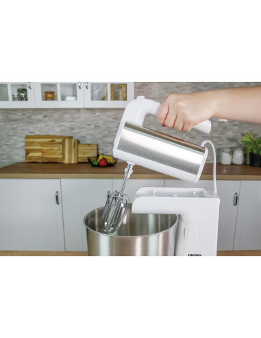 Unold Blender Ręczny Z Misą Miksującą Hannah Biały Srebrny (78720)