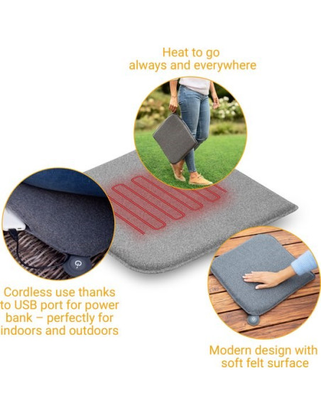 Poduszka Na Krzesło Outdoor Medisana Ol 600 (Szary)