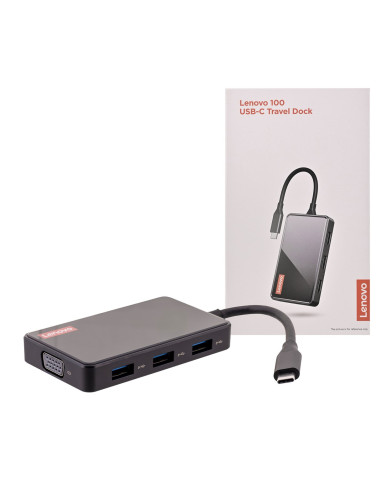 Lenovo 100 Usb-C Travel Dock (Gx91M73945)