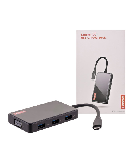 Lenovo 100 Usb-C Travel Dock (Gx91M73945)