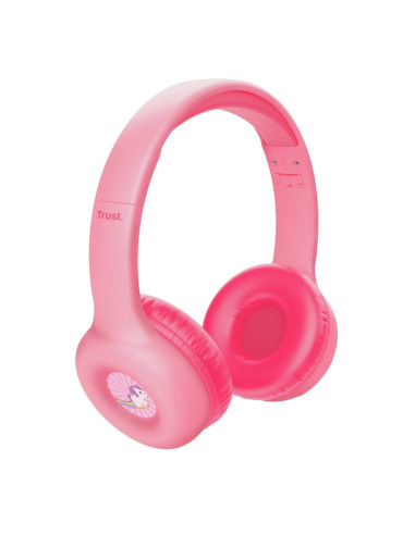 Słuchawki Trust Nouna Wireless Kids Pink