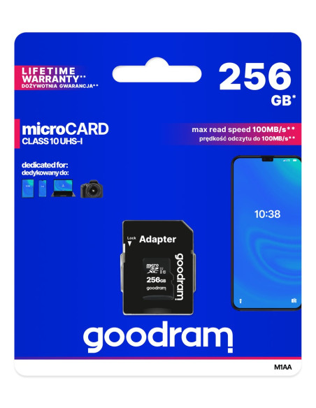 Goodram Microsdxc 256Gb Class 10 Uhs I + Adapter