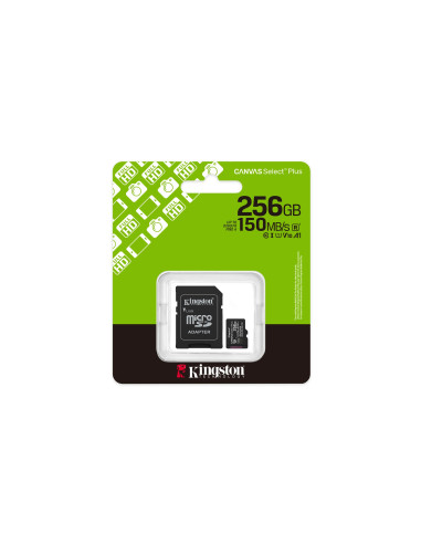 Kingston Microsdxc 256Gb Canvas Select Plus 3 + Adp