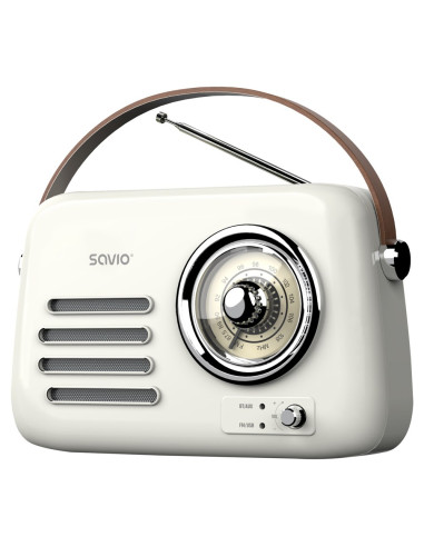 Savio Radio Przenośne Białe Rs-02