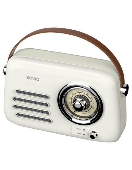 Savio Radio Przenośne Białe Rs-02