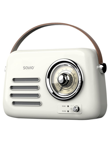 Savio Radio Przenośne Białe Rs-02