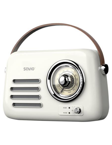 Savio Radio Przenośne Białe Rs-02