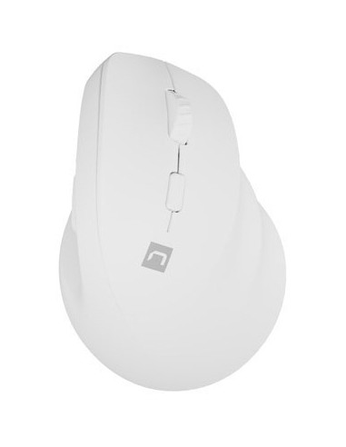 Natec Mysz Wertykalna Crake 2 Bezprzewodowa 2400Dpi Bt 5.2 +2.4Ghz Biała