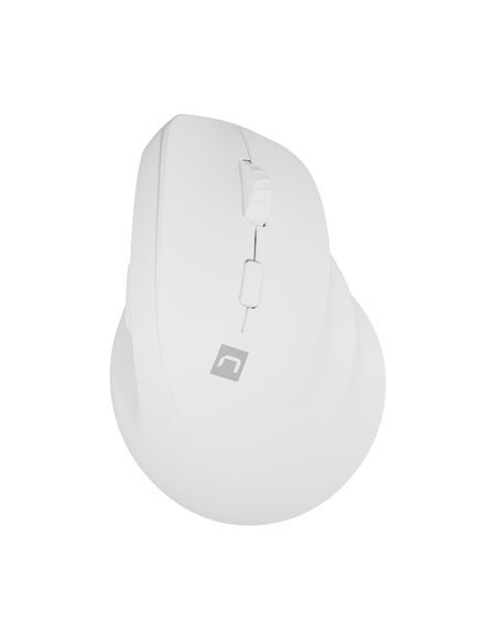 Natec Mysz Wertykalna Crake 2 Bezprzewodowa 2400Dpi Bt 5.2 +2.4Ghz Biała