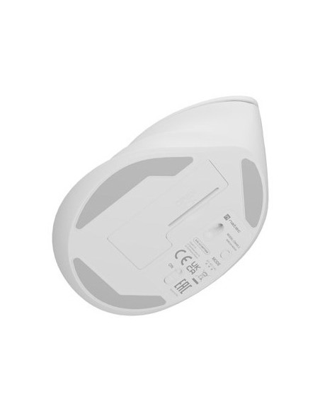 Natec Mysz Wertykalna Crake 2 Bezprzewodowa 2400Dpi Bt 5.2 +2.4Ghz Biała