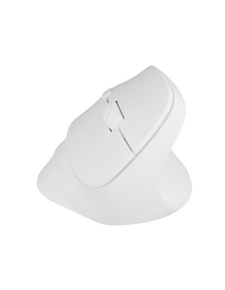Natec Mysz Wertykalna Crake 2 Bezprzewodowa 2400Dpi Bt 5.2 +2.4Ghz Biała
