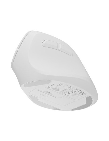 Natec Mysz Wertykalna Crake 2 Bezprzewodowa 2400Dpi Bt 5.2 +2.4Ghz Biała